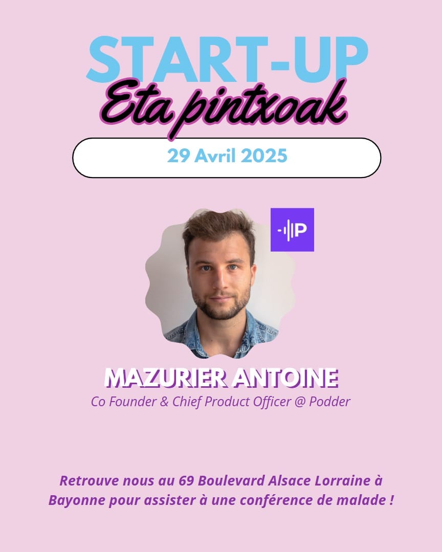 Invitation Startups eta pintxoak 29/04/2025 : on construit un mini logiciel en LIVE 🧙‍♂️🤳